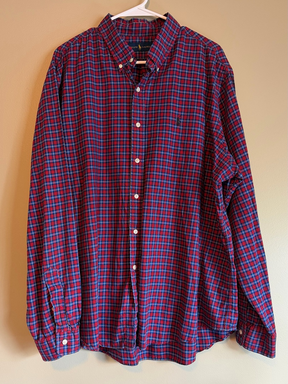 Ralph Lauren Classic Plaid 100% Cotton Button Down